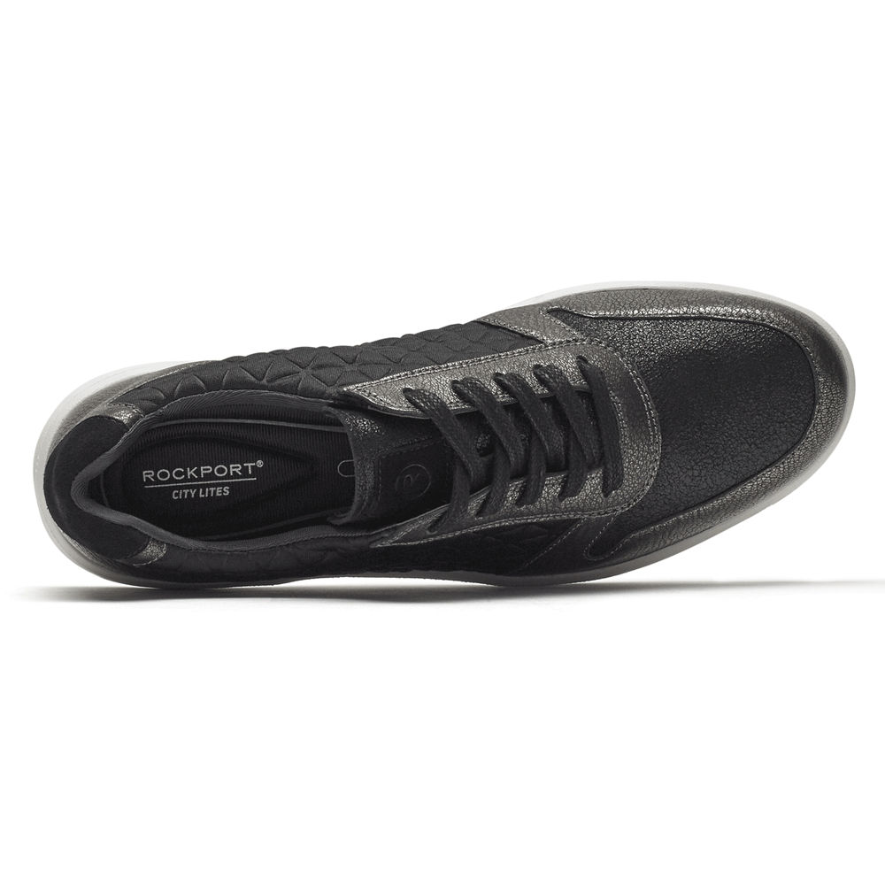 Rockport Joggesko Dame Svart - Ayva Tie - DJEL68309